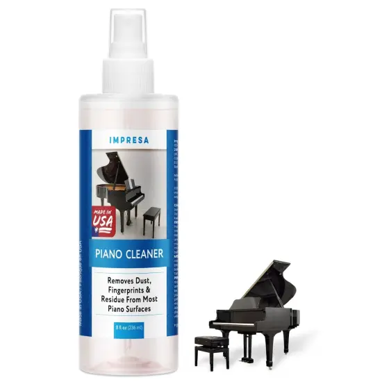 IMPRESA 8 oz Grand Piano Cleaner Spray - High Gloss Piano Surface Cleaning Supplies Kit {1}