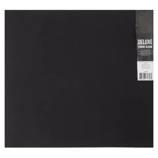 Colorbok Post Bound Fabric Album 12"X12"-Black {4}