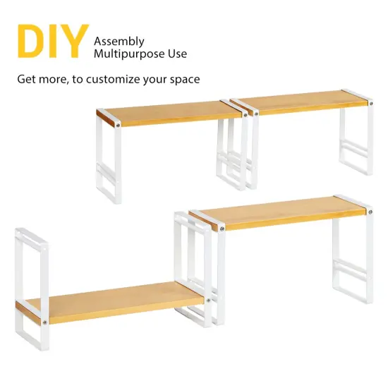 2 Tier Standing Rack for Spices Bottles Dishes Countertop Organizer Home Decor {3}