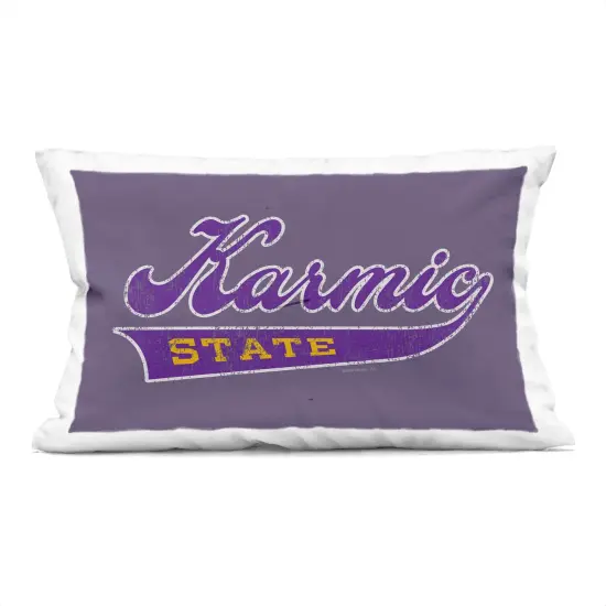 Stupell Industries Karmic State Varsity Decorative Printed Throw Pillow Design by Higher Learning/Life Is High, 14 x 7 x 20 {1}