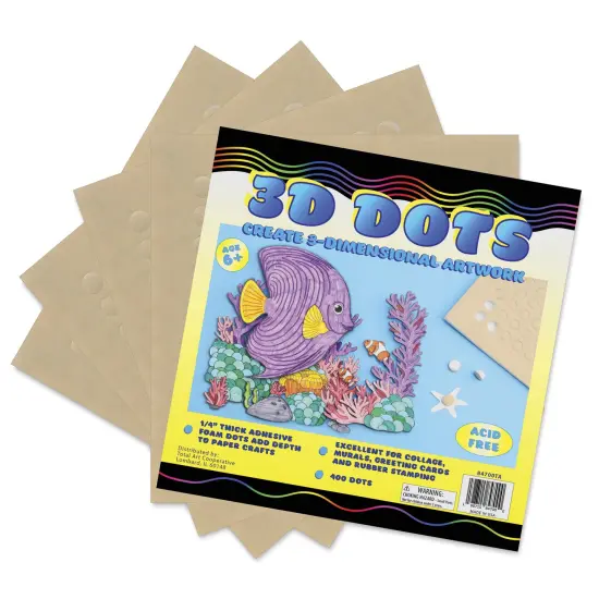 Total Art Cooperative 3D Dots - Pkg of 400 {1}