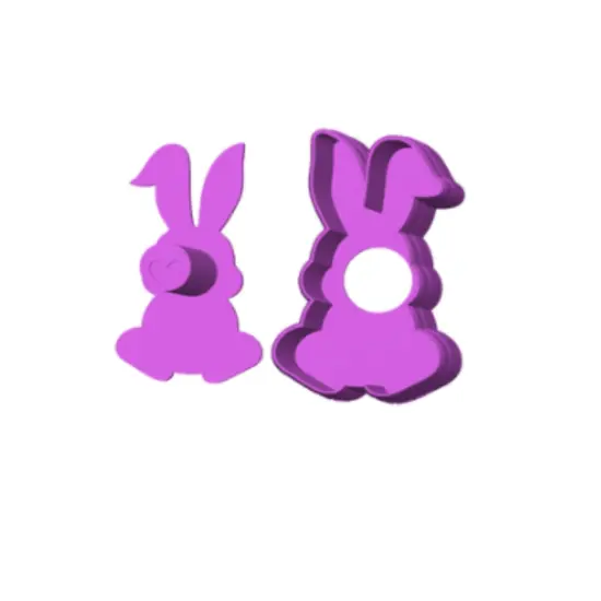 Easter Floppy Ear Bunny Cake Pop Mold or Popper {3}