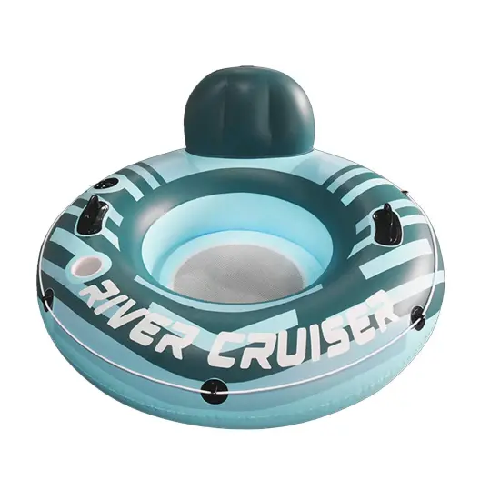 Comfortable Inflatable Pool Float with Pillow {3}