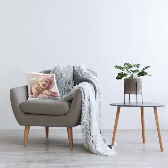 Stupell Industries Sleepy Labradoodle in Bed Decorative Printed Throw Pillow Design by Jim Baldwin, 18 x 7 x 18 {2}