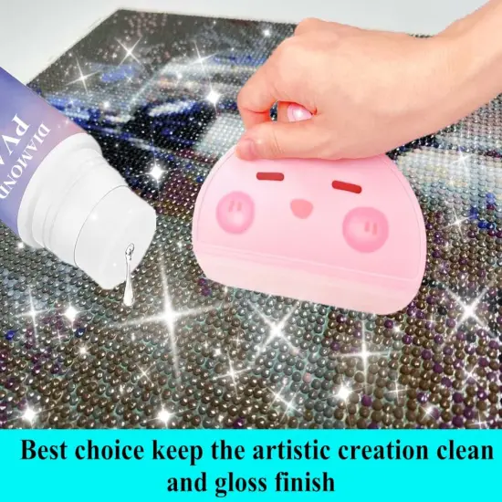 Diamond Painting Tool Accessories Brush Applicator, Protection for Your Diamond Art Kits and Diamond Art Coasters Faster and Better, Easier to Spread The Glue (1 Pcs) {5}