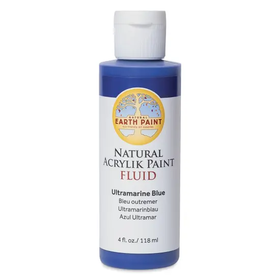 Natural Earth Paint Natural Fluid Acrylik Paint - Ultramarine Blue, 118 ml {1}