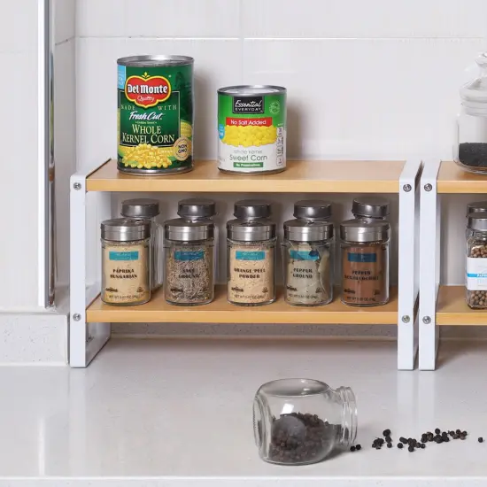 2 Tier Standing Rack for Spices Bottles Dishes Countertop Organizer Home Decor {4}