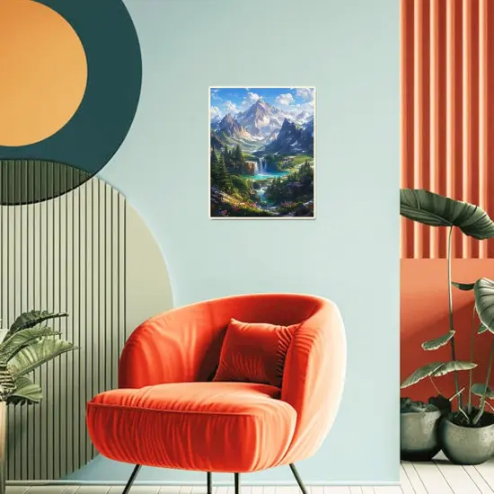 Landscape Paint by Numbers Kit for Adults Beginner Mountain Oil Painting Kit Adult Paint by Number Kits on Canvas DIY Painting for Beginners Art by Numbers Nature for Gifts Home Wall Decor 16x20 Inch {3}