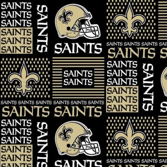Licensed NFL New Orleans Saints Cotton 6436-D Fabric by the Yard {1}