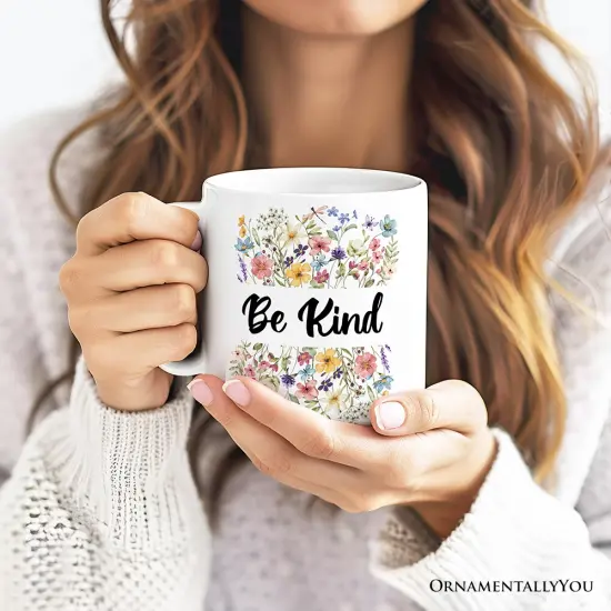 Wildflowers Mug, Flowers Gift for Women {2}