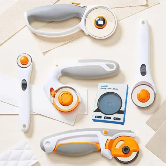 Rotary Cutter Blades 45mm 10 Pack Fits Fiskars, Olfa, Martelli, Dremel, Truecut, DAFA Rotary Cutter Replacement for Quilting Scrapbooking Sewing Arts &Crafts, Sharp and Durable {5}