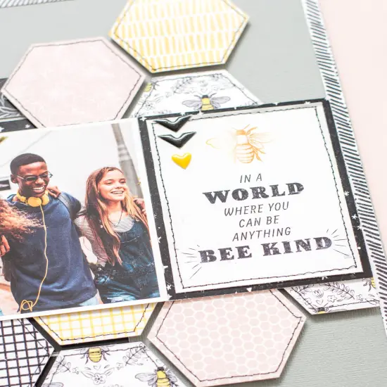 DCWV Double-Sided Cardstock Stack 12"X12" 36/Pkg-Honey Blossoms, W/Gold Foil {6}