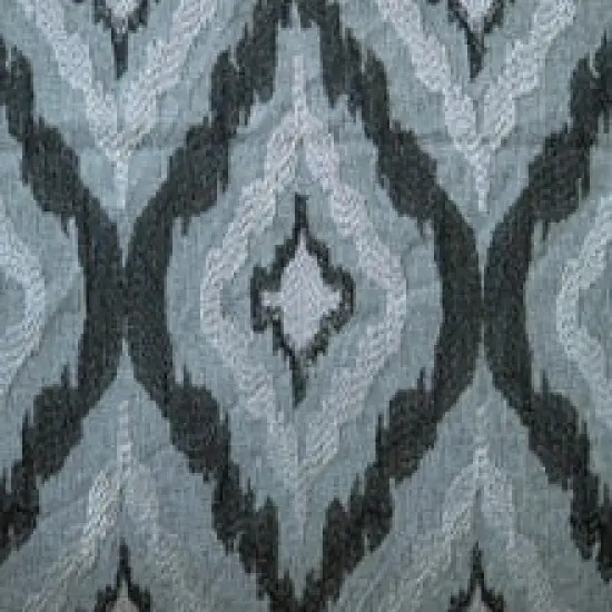 Salvo Embroidery Durable Polyester Fabric Grey/Jet Blue {5}