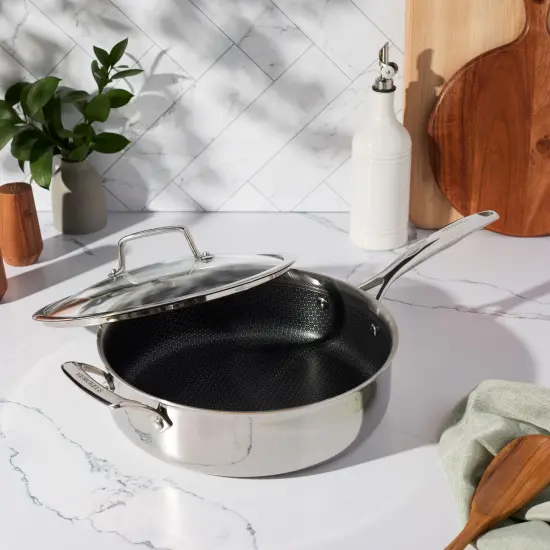 Henckels Paradigm 4-qt Stainless Steel Saute Pan with Lid and Handle Helper {3}