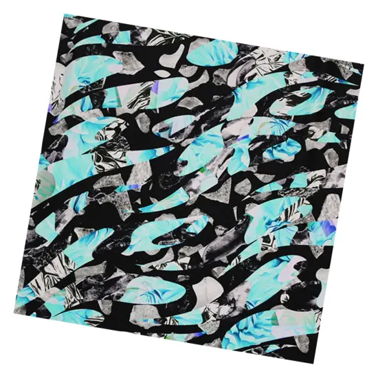 Broken Mirrors Printed Spandex Fabric {4}