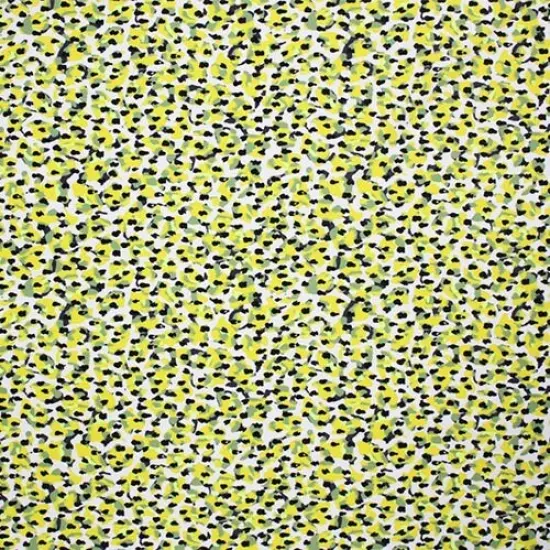 1 Yard Feel Of Daisy Printed Spandex Fabric {2}