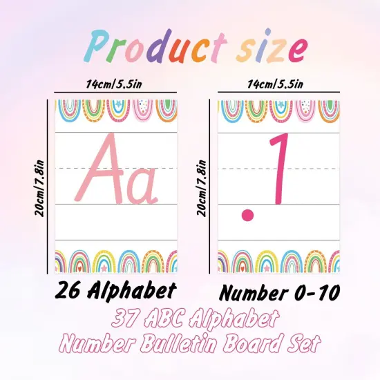 37Pcs Alphabet for Classroom Wall {3}