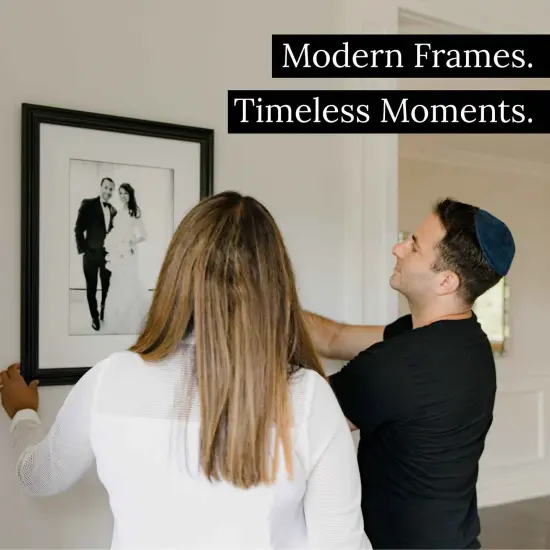 Modern Black 40x31 Picture Frame - GalleyWall Decor Poster & Art Frame Brown {6}