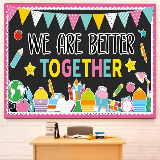 Bulletin Board Borders Colorful Better Together {1}