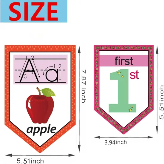 48 Pieces Alphabet and Number Bulletin Board Set {2}