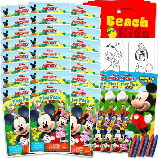 Party Favors Set - Bundle with 24 Mickey Play Packs {1}