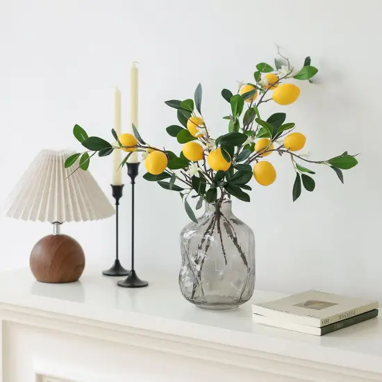 5pcs 24&ldquo; Artificial Lemons Branches {4}