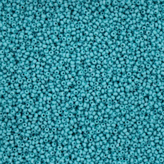 John Bead 11/0 Opaque Dyed Solgel Czech Glass Seed Beads, 250g Turquoise {1}