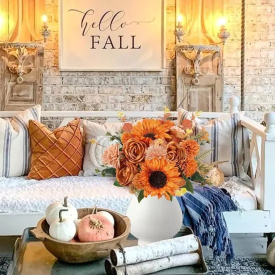 Fall Sunflowers Artificial Flowers {5}