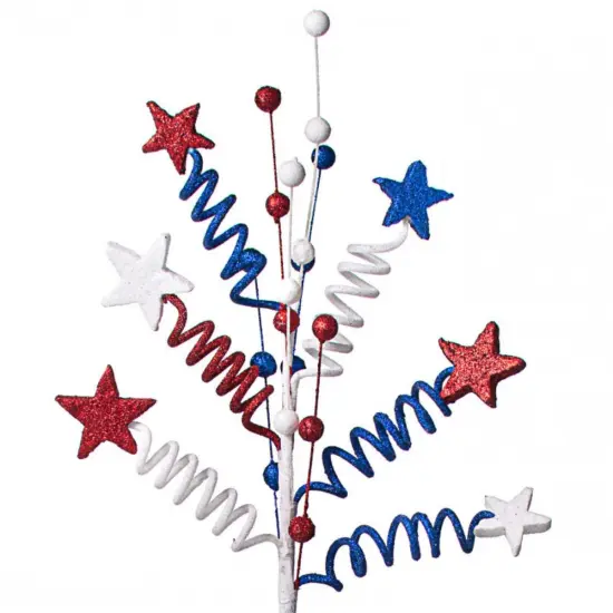 24" Patriotic Star Ball & Twist Spray {1}