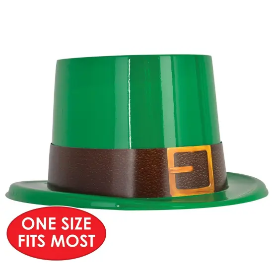 25 Pack Bulk St. Patrick's Day Plastic Leprechaun Top Hat {4}