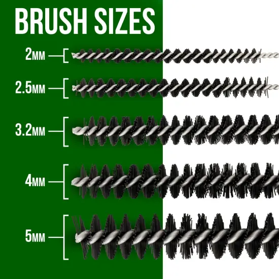 Airbrush Cleaning Kit 11-Piece, Airbrushing Cleaning 5 Brushes, 5 Pokers & How-To Airbrush, Cleaner Set Mini Kit {2}