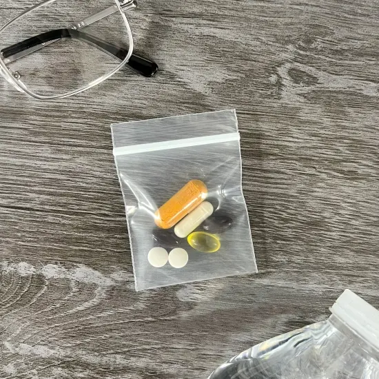 Plymor 2" x 2", 4 Mil Heavy Duty Zipper Reclosable Plastic Bags {6}