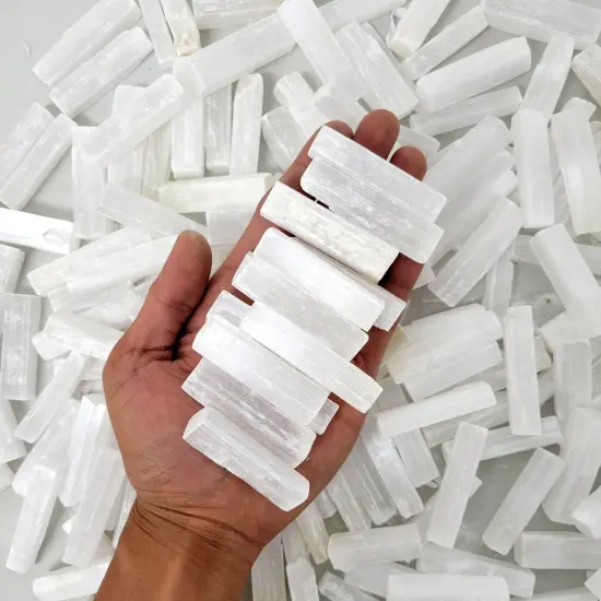 2" Selenite Crystal Sticks Bulk {1}