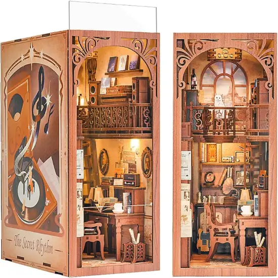 Book Nook Wizardi Miniature - The Secret Rhythm Roombox Kit {1}