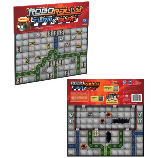 Renegade Game Studios: Robo Rally: Turn & Burn Expansion - Racing Board Game, New Elements & Radiation Cards, Ages 12+, 2-6 Players, 45-90 mins {7}