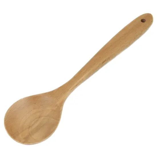 Chef Craft 11.75" Solid Beechwood Cooking / Mixing Spoon {1}