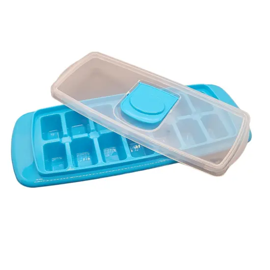 Handy Housewares Anti-Spill 14-Cubes Covered Ice Cube Tray with Easy Flip and Fill Lid {2}