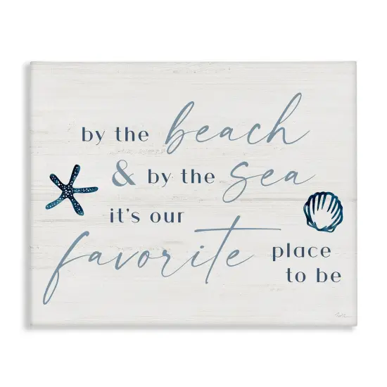 Stupell Industries Beach & Sea Favorite Place To Be Canvas By Natalie Carpentieri {1}