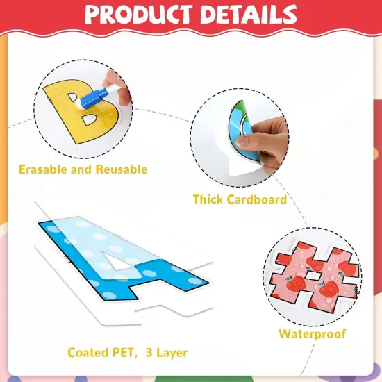 260 PCS Colorful Bulletin Board Letters for Classroom Letters Combo Pack {3}