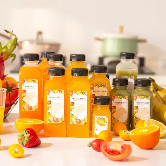 45pcs Juice Bottles, 12oz Reusable Juice Bottles with Caps {4}