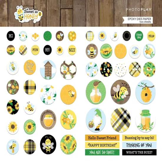 Sweet As Honey 2 Double-Sided Cardstock 12"X12"-Pre-Colored Dies {1}