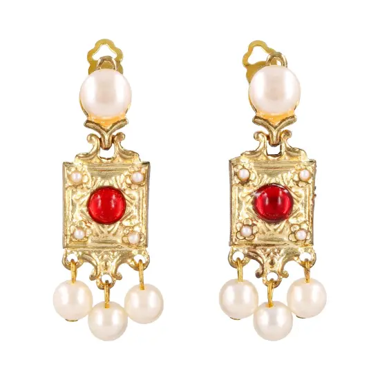 Roaring 20's Clip On Costume Earrings {1}