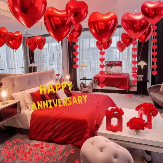Happy Anniversary Decorations - Balloons Arch Kit, Banner {3}