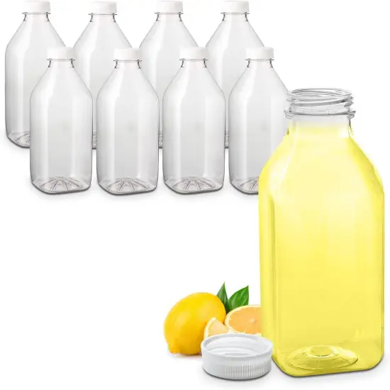 Plastic Juice Bottles (Pack of 8) {1}