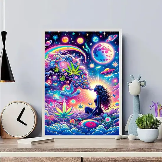 Hippie Hippy Girl Diamond Art Painting Kits {2}