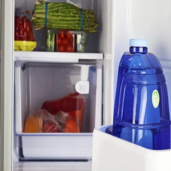 1 Gallon Square Bottle with Cap and Handle - 128 Ounces (Blue) {2}