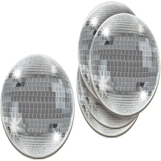 24 Piece 70's Theme Party Decorations Disco Ball Drink Coasters {1}