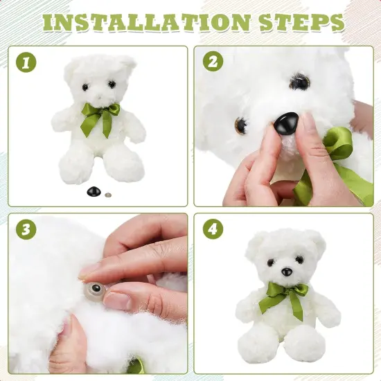 150 Pcs Safety Noses for Crochet {2}