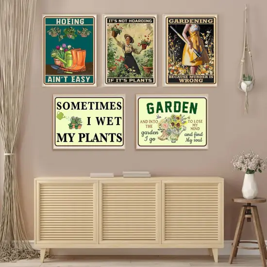 5 Pack Funny Garden sign Diamond Painting kit for Beginner {2}