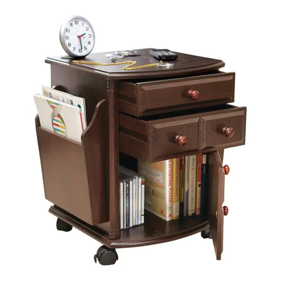 Collections Etc Wheeling Companion Storage Table {2}